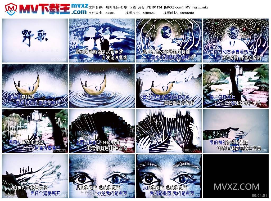 痛仰乐队-野歌_国语_流行_YE101134